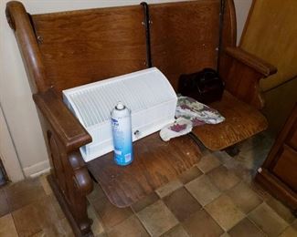 Antique Wooden Church Pew /Bench