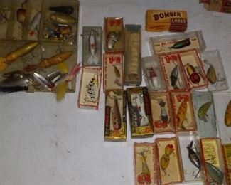 Vintage Heddon, Bomber, Arborgaust , CC  Fishing  Lures
