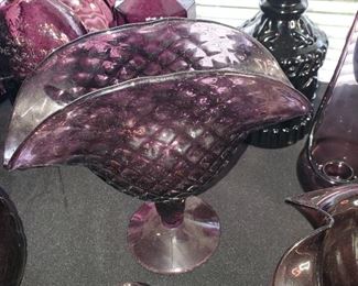 Beautiful amethyst glassware