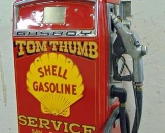Shell gas pump, refurbished