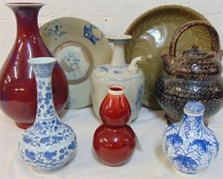 Variety of fine quality Chinese porcelain ceramics