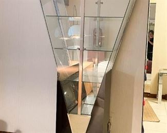 Contemporary Lighted Display Case (Photo 1 of 2)