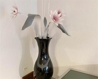 Tall Acrylic Floral Sculpture with Lighted Display Pedestal (Photo 1 of 2)