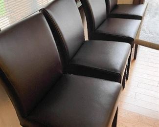 Set of 4 Black Dining Chairs / Side Chairs (Photo 2 of 3)