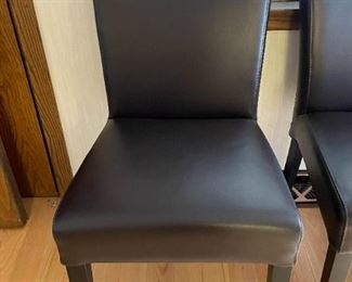 Set of 4 Black Dining Chairs / Side Chairs (Photo 3 of 3)