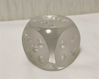 Art Glass Paperweight, Di / Dice (Photo 1 of 2)