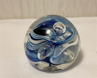 Art Glass Paperweight, Unsigned