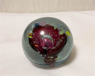 Art Glass Paperweight, Signed Karg (Photo 1 of 2)