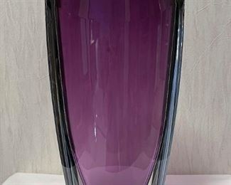 Waterford Crystal Purple Vase (Photo 1 of 3)