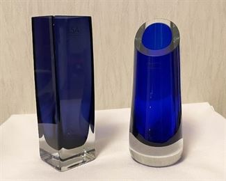 Cobalt Blue Glass Vases