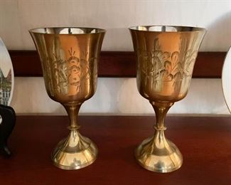 Brass Wine Glasses