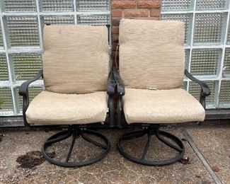 Set of 2 Outdoor / Patio Armchairs with Cushions (Photo 1 of 2)
