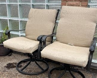 Set of 2 Outdoor / Patio Armchairs with Cushions (Photo 2 of 2)