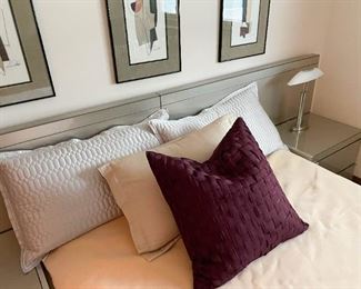 Contemporary Bed / Headboard with Nightstands (Photo 2 of 3)