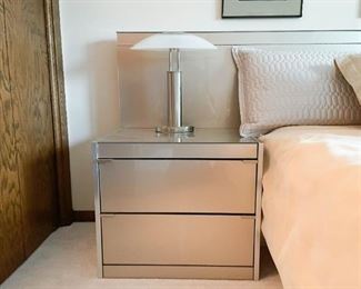 Contemporary Bed / Headboard with Nightstands (Photo 3 of 3)