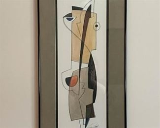 Framed Abstract Artwork, Signed (Photo 1 of 2)