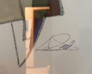 Framed Abstract Artwork, Signed (Photo 2 of 2)