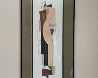 Framed Abstract Artwork, Signed (Photo 1 of 2)
