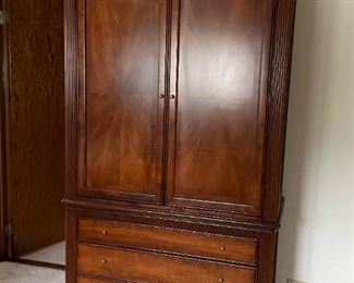Matching Armoire / Wardrobe with Drawers (Photo 1 of 3)