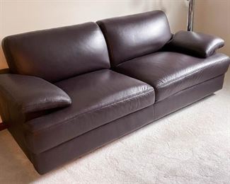 Aubergine-Colored Sofa