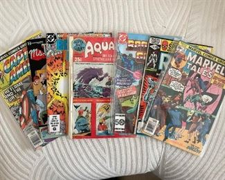 Vintage Comic Books (Captain America, Aquaman, Marvel Tales, Etc.)