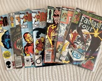 Vintage Comic Books (Iron Man, Fantastic Four)