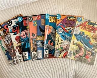 Vintage Comic Books (Superman, Batman)
