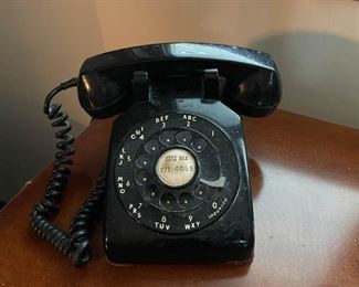 Vintage Black Rotary Telephone