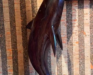Dolphin Wood Carving / Sculpture