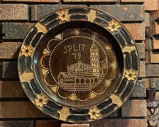 Wood Carved Plate