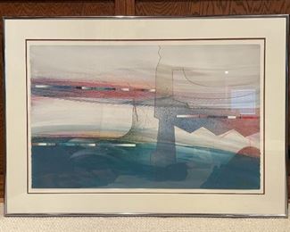 Framed Abstract Artwork, Signed by Artist (Photo 1 of 2)