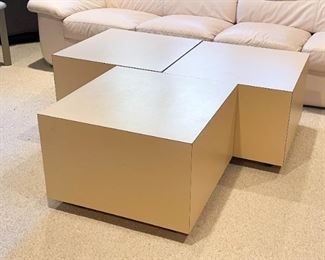 Set of 4 Coffee / Cocktail Table / Rolling Cubes (Photo 1 of 2) 