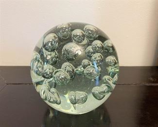 Large Art Glass Paperweight