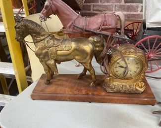 Vintage United Horse Clock 