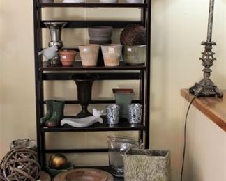 We have a large amount of very nice planters, lamps and material for sale.