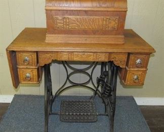 Oak Treadle Sewing Machine