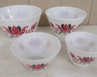 Fireking Tulip Mixing Bowls