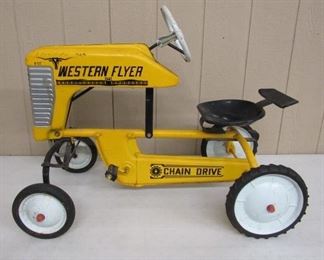 Metal Western Flyer Pedal Tractor