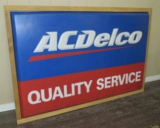 4' x 6' Plastic AC Delco Sign