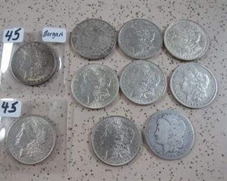 Morgan Silver Dollars (More Silver Coins Not Pictured)