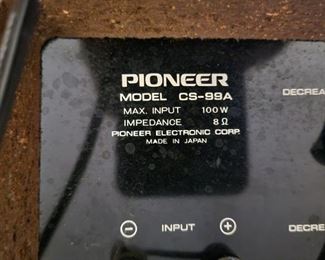 Pioneer CS-99A speakers
