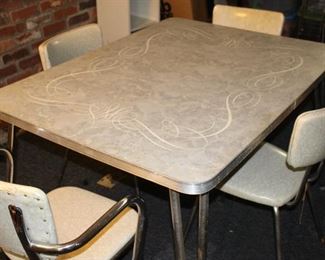 Nice chrome table 60s era Mid Century