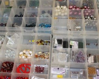 Many more beads to be bagged.  Found in basement.