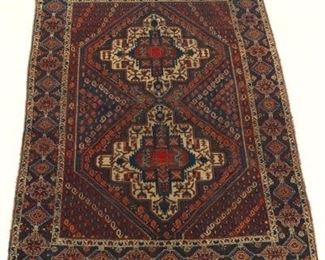 Antique Afshar Carpet, ca. 1920s