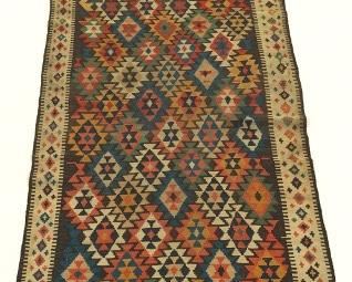 Antique Caucasian Kazak Kilim Carpet, ca. 1890s