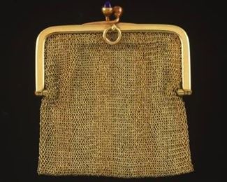 Antique Gold Coin Purse 