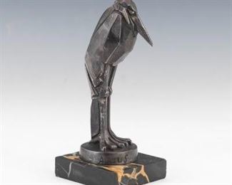 Art Deco Marabou Car Mascot