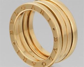 Bulgari 18k Gold Band, B.Zero Collection 