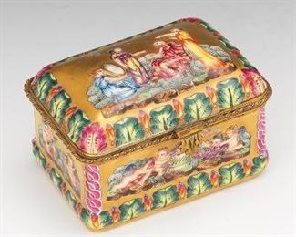 Capodimonte Porcelain Vanity Casket 