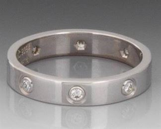 Cartier Gold and Diamond Love Band 